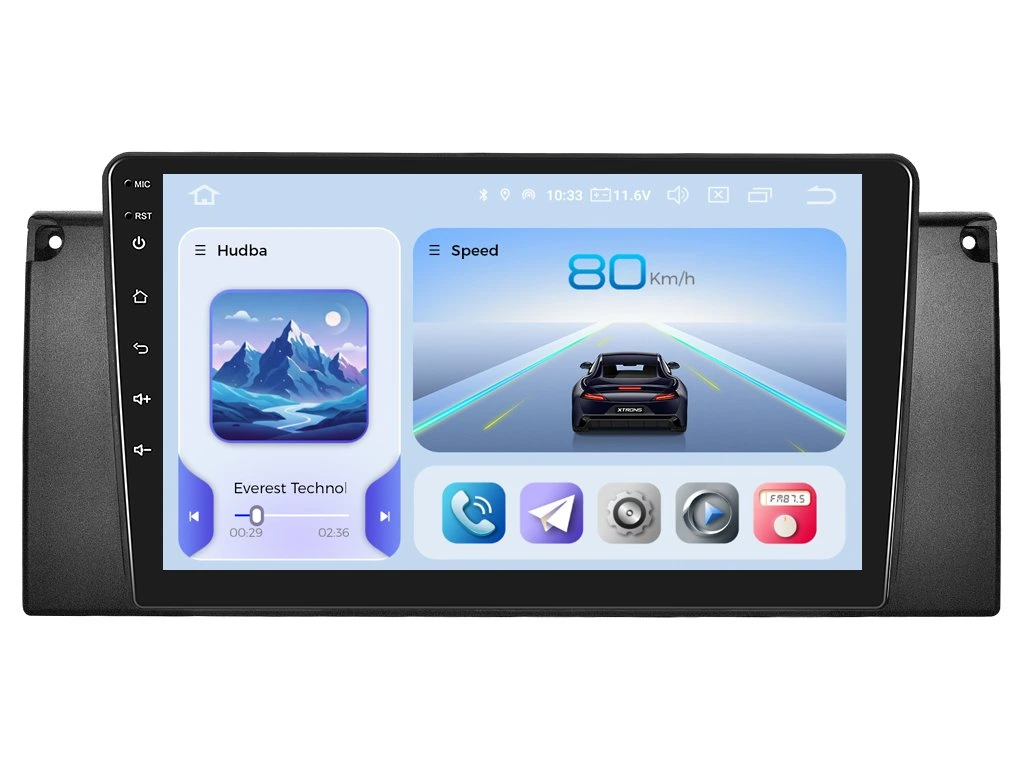 XTRONS 2DIN AUTORÁDIO IQP-XEV30 ANDROID, BMW E39 / X5 E53