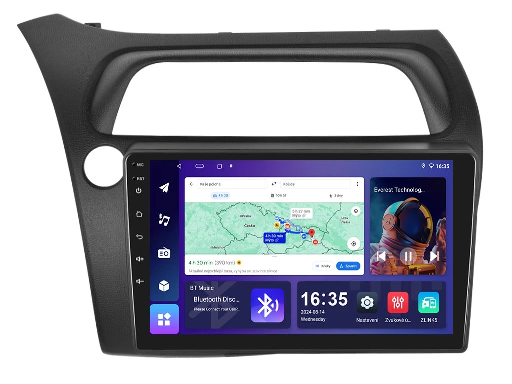 ISUDAR 2DIN AUTORÁDIO T68B-IEV53 ANDROID, HONDA CIVIC 8G