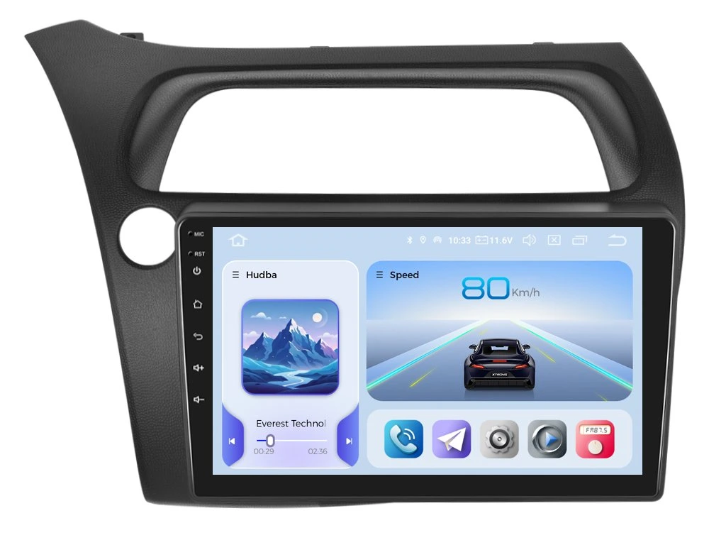 XTRONS 2DIN AUTORÁDIO IQP-XEV52 ANDROID, HONDA CIVIC 8G