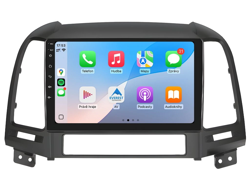 ISUDAR 2DIN AUTORÁDIO T75-IEV95 ANDROID, HYUNDAI SANTA FE II