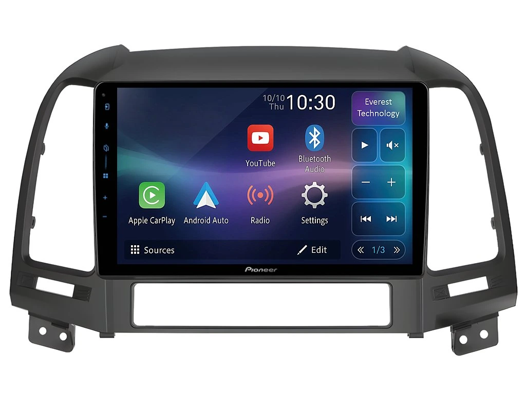PIONEER 2DIN AUTORÁDIO SPH-PF97BT, HYUNDAI SANTA FE II