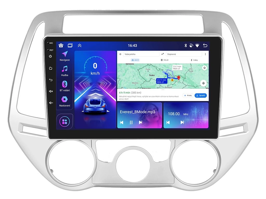 BMODE 2DIN AUTORÁDIO BEV49 ANDROID, HYUNDAI I20