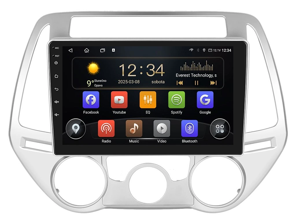 ISUDAR 2DIN AUTORÁDIO T72-IEV91 ANDROID, HYUNDAI I20