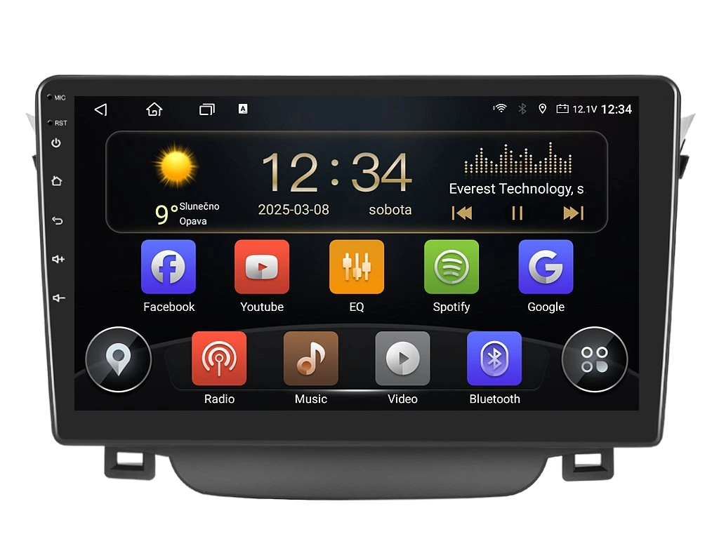 ISUDAR 2DIN AUTORÁDIO T75-IEV92 ANDROID, HYUNDAI I30