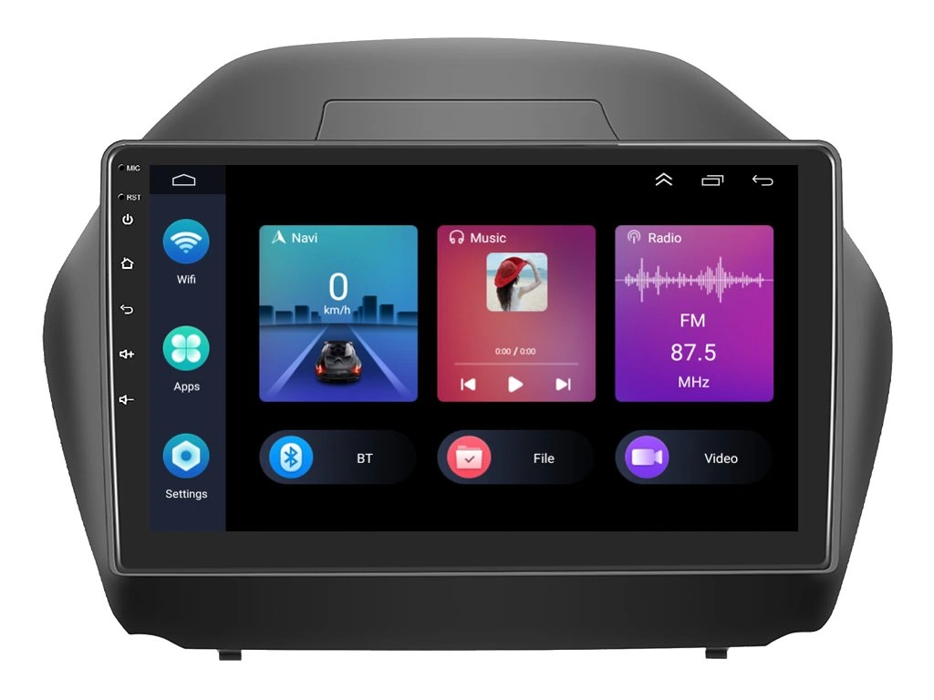 PODOFO 2DIN AUTORÁDIO PEV24 ANDROID, HYUNDAI IX35