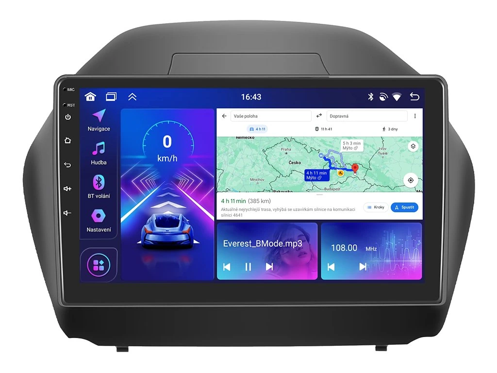 BMODE 2DIN AUTORÁDIO BEV36 ANDROID, HYUNDAI IX35