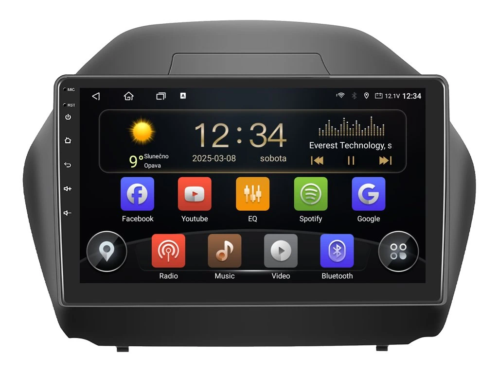 ISUDAR 2DIN AUTORÁDIO T75-IEV40 ANDROID, HYUNDAI IX35