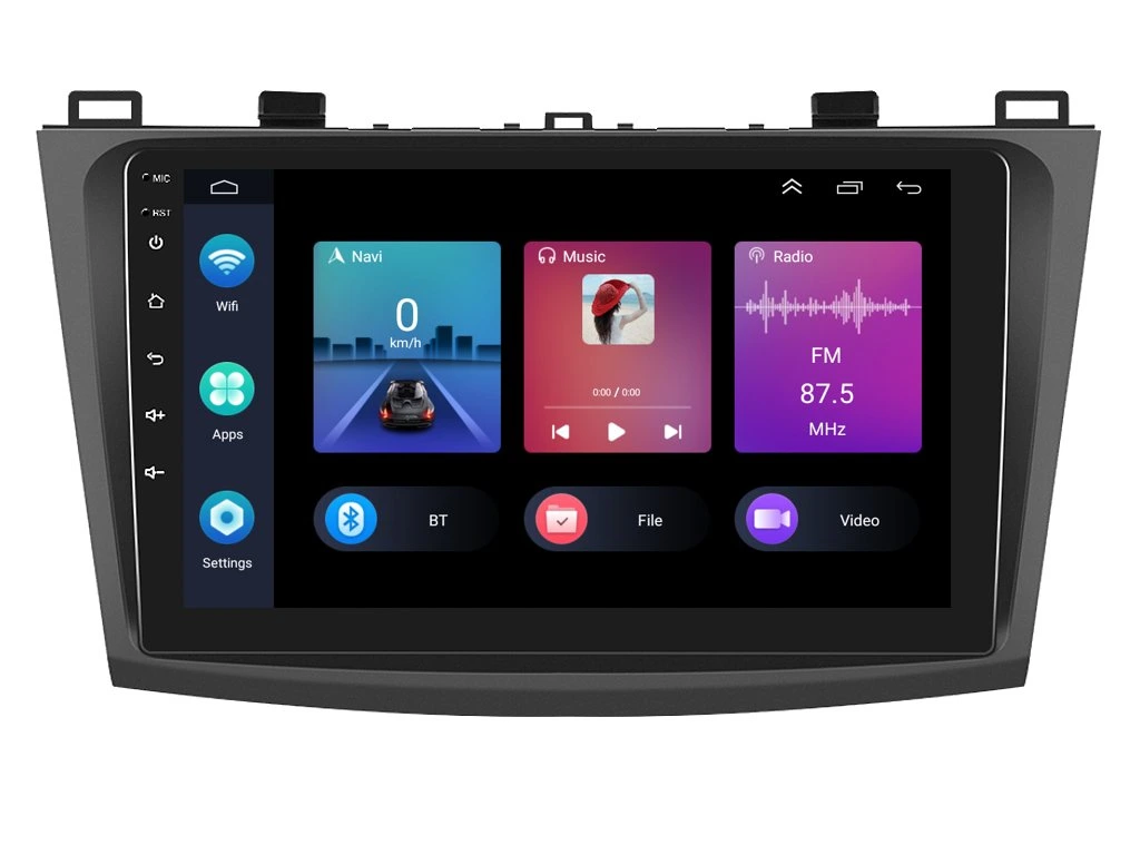 PODOFO 2DIN AUTORÁDIO PEV49 ANDROID, MAZDA 3 - II. GENERACE
