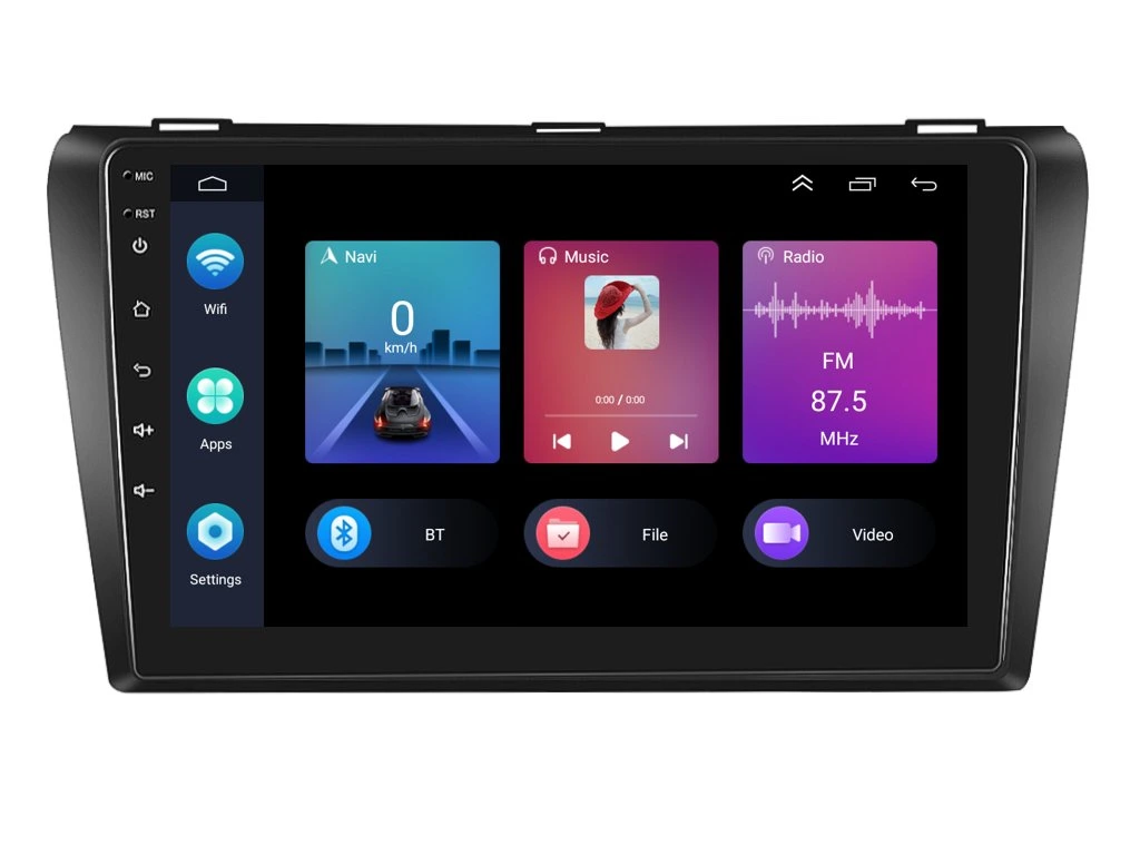 PODOFO 2DIN AUTORÁDIO PEV50 ANDROID, MAZDA 3 - I. GENERACE