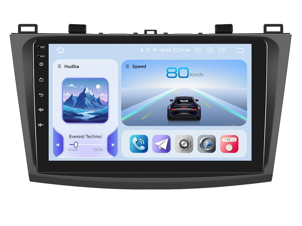 XTRONS 2DIN AUTORÁDIO IQP-XEV17 ANDROID, MAZDA 3 - II. GENERACE
