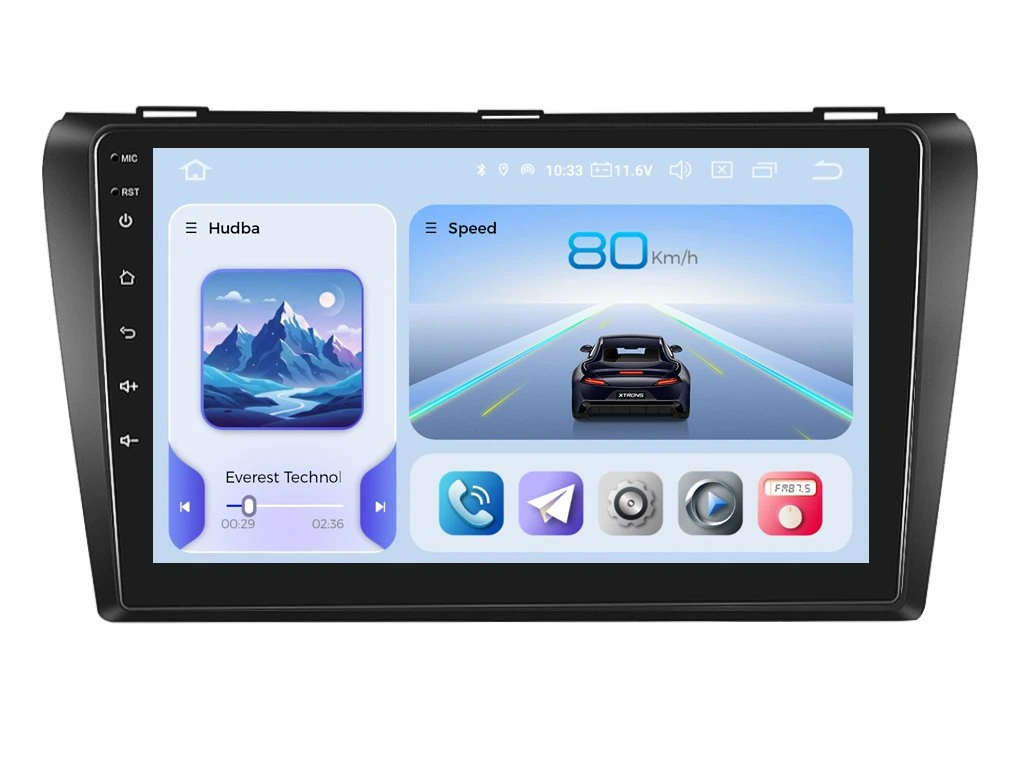 XTRONS 2DIN AUTORÁDIO IQP-XEV18 ANDROID, MAZDA 3 - I. GENERACE