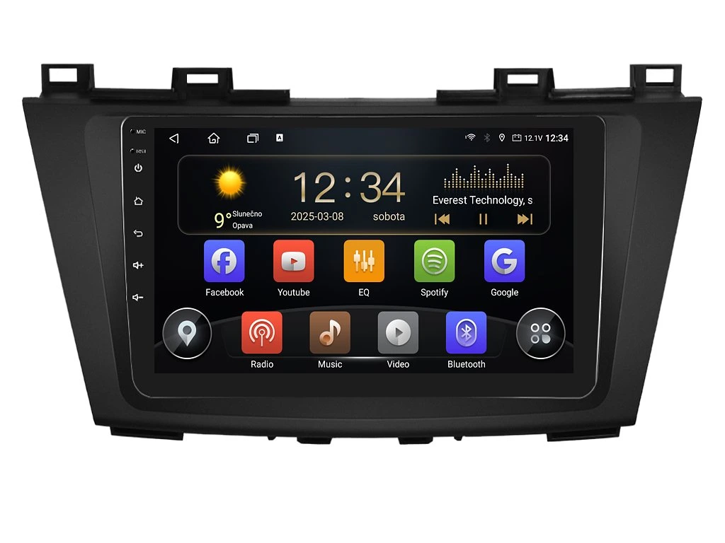ISUDAR 2DIN AUTORÁDIO T75-IEV101 ANDROID, MAZDA 5 - II. GENERACE