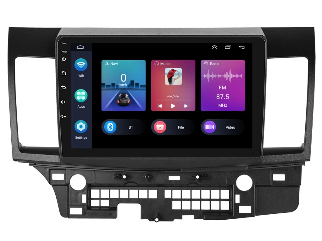 PODOFO 2DIN AUTORÁDIO PEV78 ANDROID, MITSUBISHI LANCER VIII