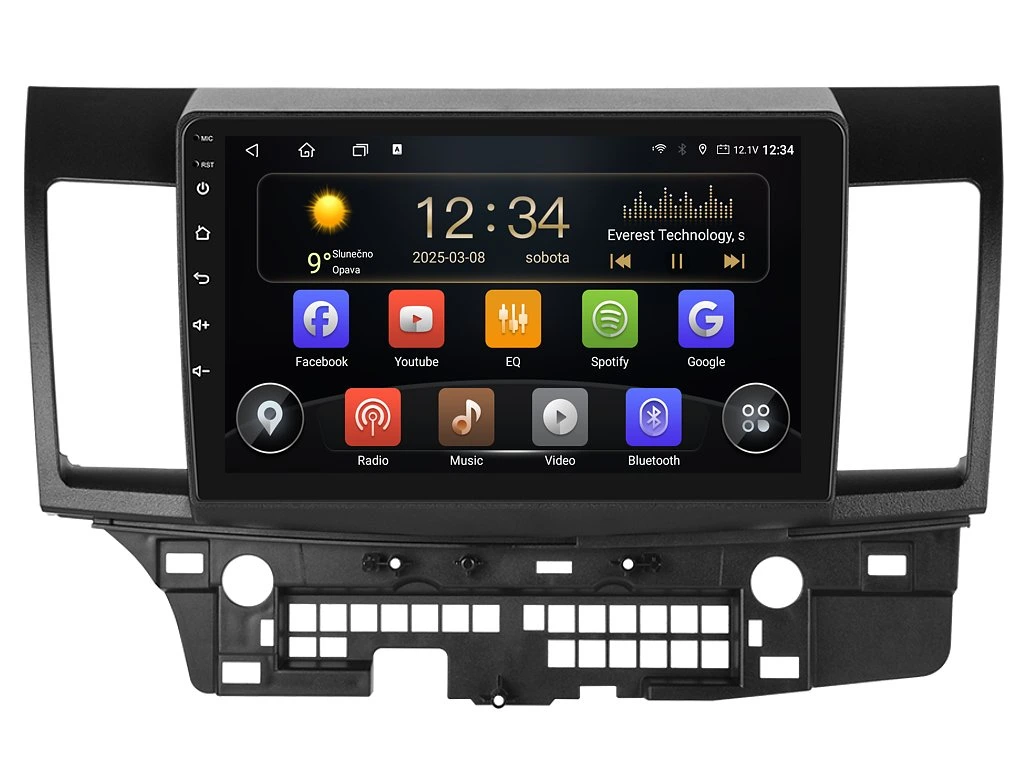 ISUDAR 2DIN AUTORÁDIO T72-IEV52 ANDROID, MITSUBISHI LANCER VIII
