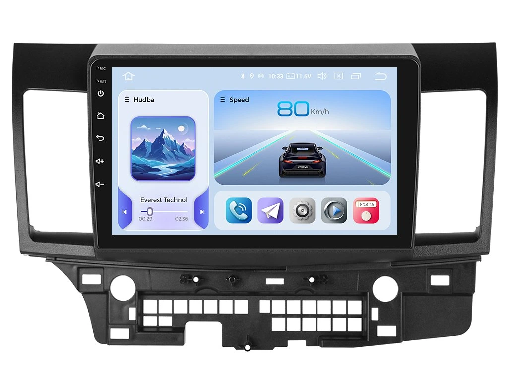 XTRONS 2DIN AUTORÁDIO IQP-XEV41 ANDROID, MITSUBISHI LANCER VIII