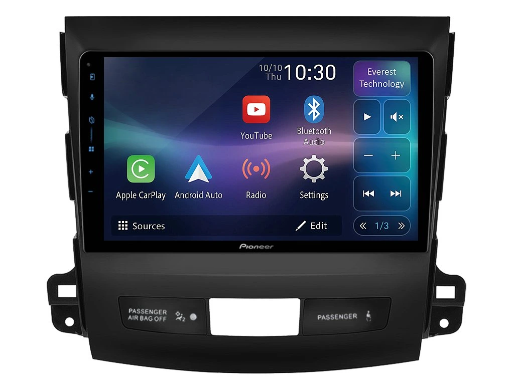 PIONEER 2DIN AUTORÁDIO SPH-PF97BT, MITSUBISHI OUTLANDER II / CITROEN C-CROSSER / PEUGEOT 4007