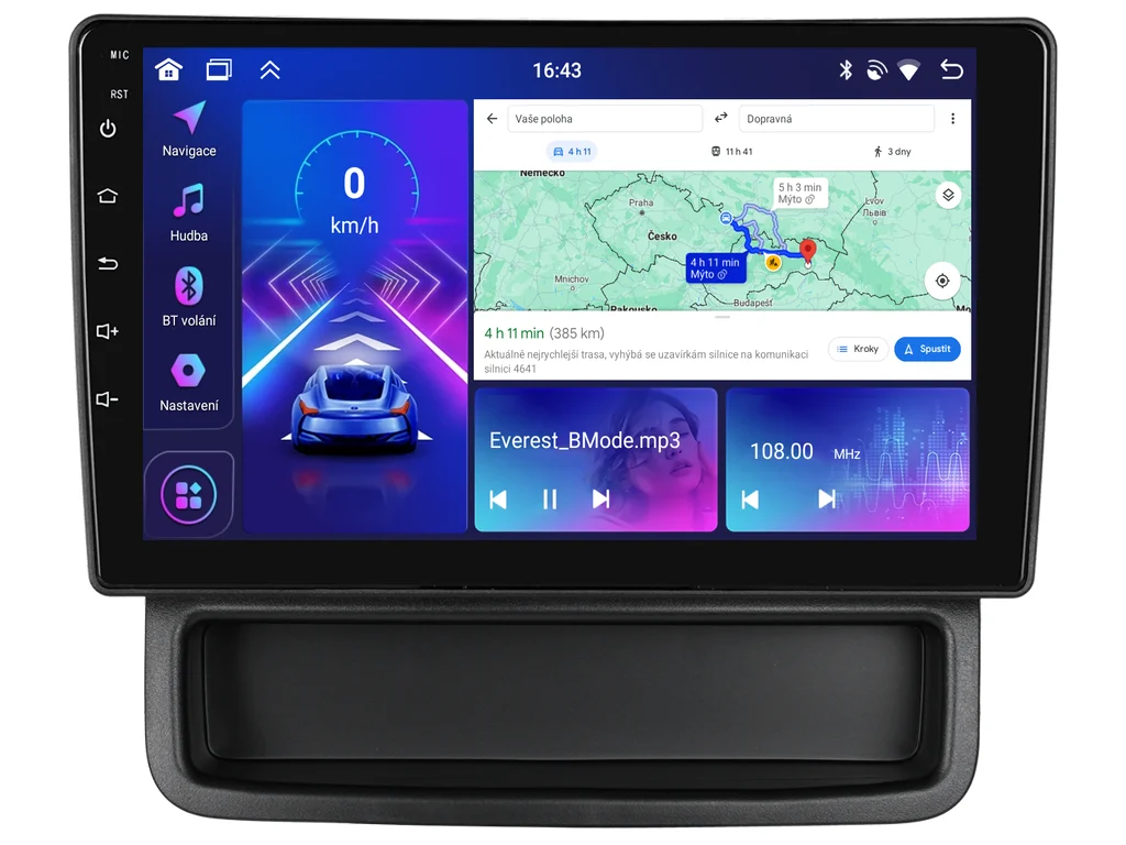 BMODE 2DIN AUTORÁDIO BEV201 ANDROID, RENAULT TRAFIC II / OPEL VIVARO A / NISSAN PRIMASTAR