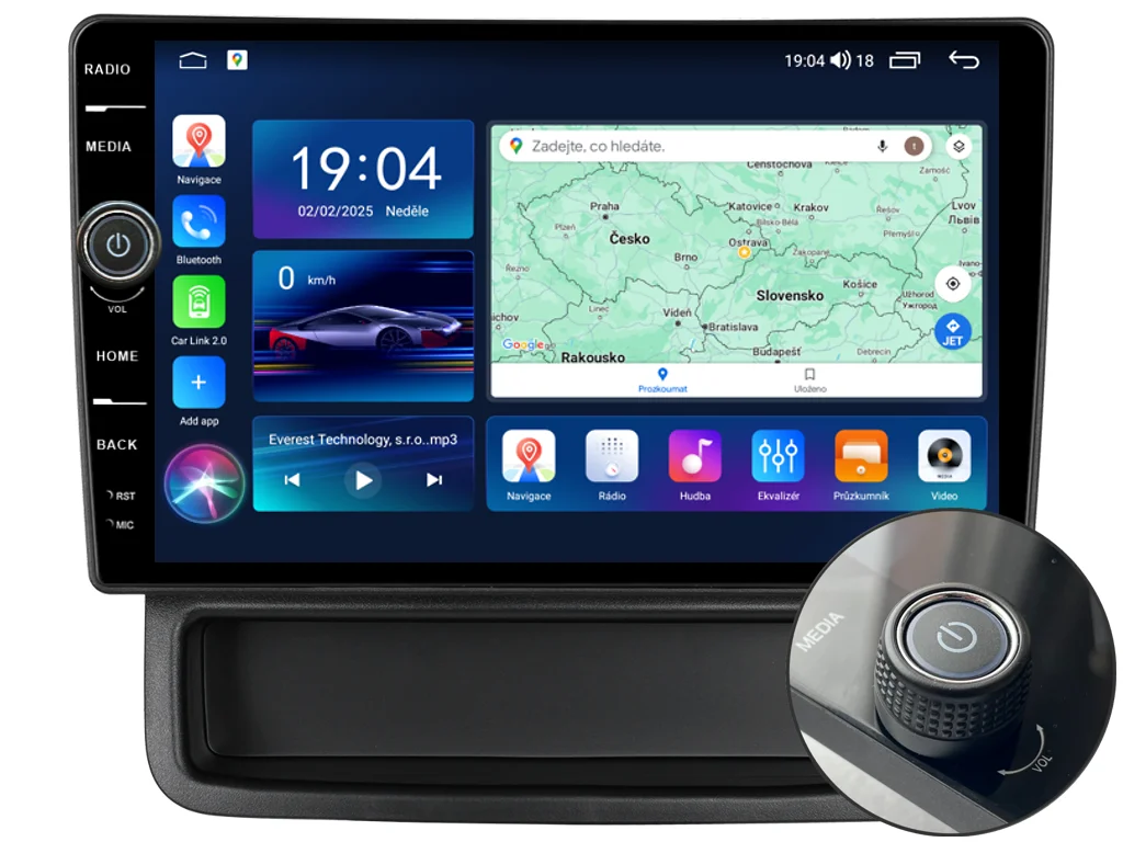EVEREST 2DIN AUTORÁDIO EVE201 ANDROID, RENAULT TRAFIC II / OPEL VIVARO A / NISSAN PRIMASTAR