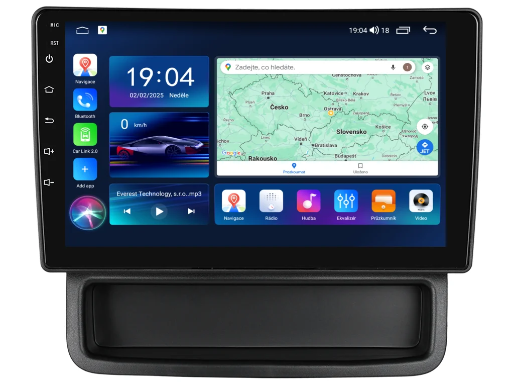 EVEREST 2DIN AUTORÁDIO EVT201 ANDROID, RENAULT TRAFIC II / OPEL VIVARO A / NISSAN PRIMASTAR