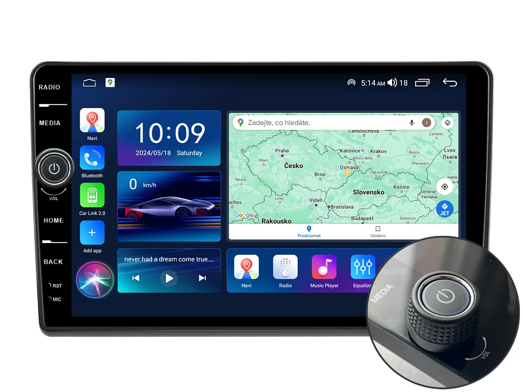 EVEREST 2DIN AUTORÁDIO EVE42 ANDROID, FIAT DUCATO / PEUGEOT BOXER II / CITROEN JUMPER II