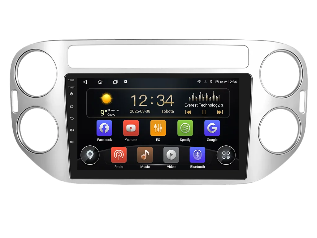 ISUDAR 2DIN AUTORÁDIO T72-IEV19 ANDROID, VOLKSWAGEN TIGUAN