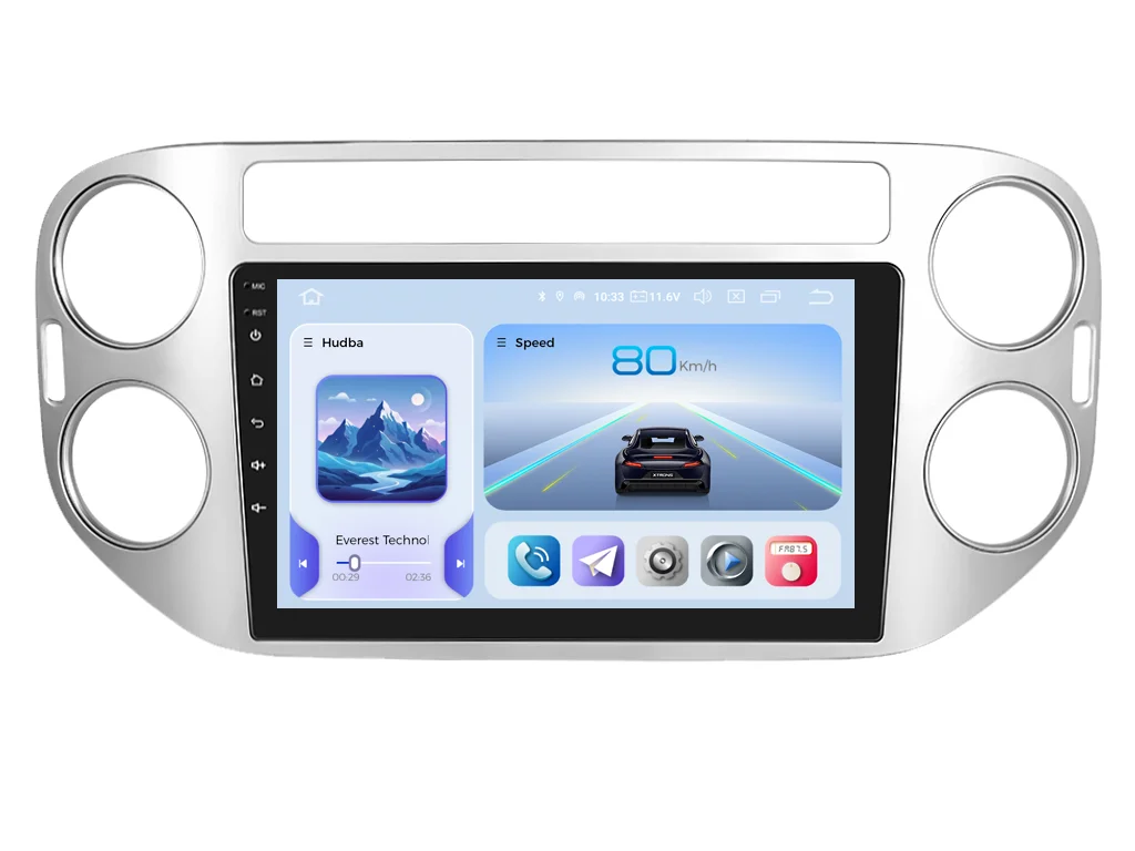 XTRONS 2DIN AUTORÁDIO IQP-XEV05 ANDROID, VOLKSWAGEN TIGUAN
