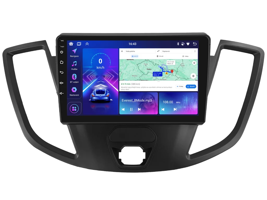 BMODE 2DIN AUTORÁDIO BEX213 ANDROID, FORD TRANSIT VIII