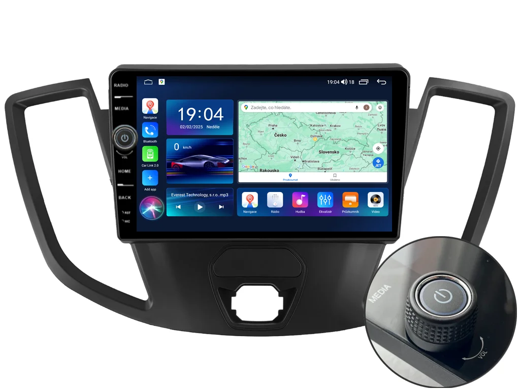 EVEREST 2DIN AUTORÁDIO EVE213 ANDROID, FORD TRANSIT VIII
