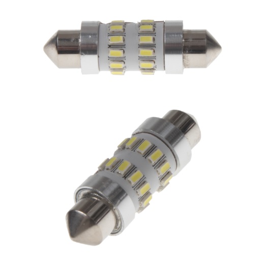 LED SUFIT (39MM) BÍLÁ, 12V, 24LED/3014SMD 2 KS