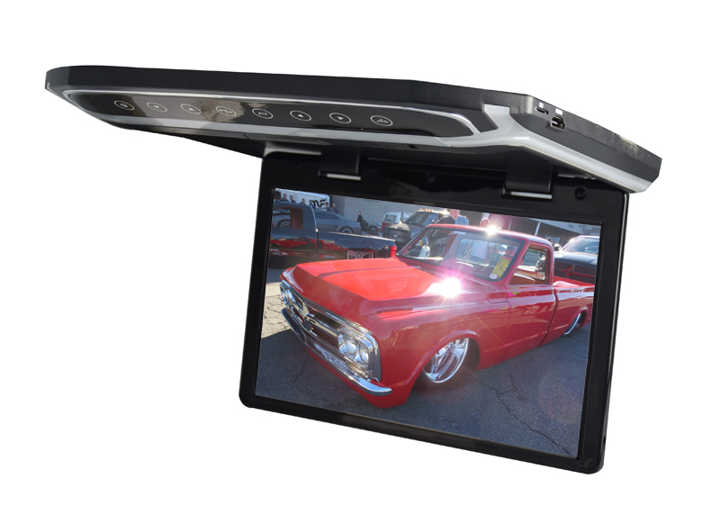 STROPNÍ LCD MONITOR 12,1" ČERNÝ S HDMI/MICROSD/IR/FM, ULTRA TENKÝ