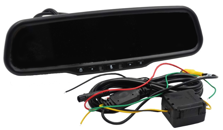 LCD MONITOR 4,3" s DVR KAMEROU V ZRCÁTKU PRO OEM MONTÁŽ