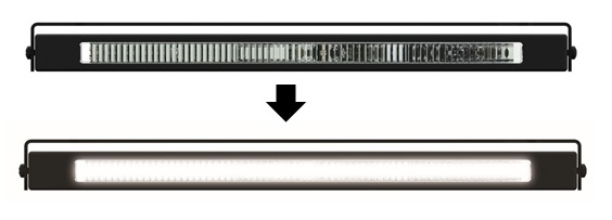 LED DENNÍ/POZIČNÍ SVĚTLA S OPTICKOU TRUBICÍ