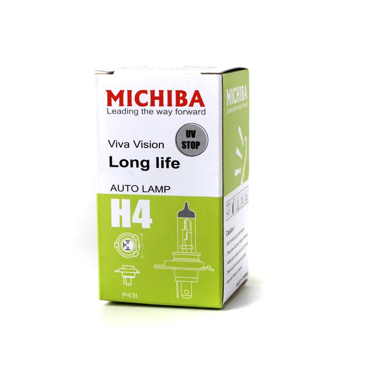 HALOGENOVÁ ŽÁROVKA MICHIBA LONG LIFE H4 12V 60W/55W
