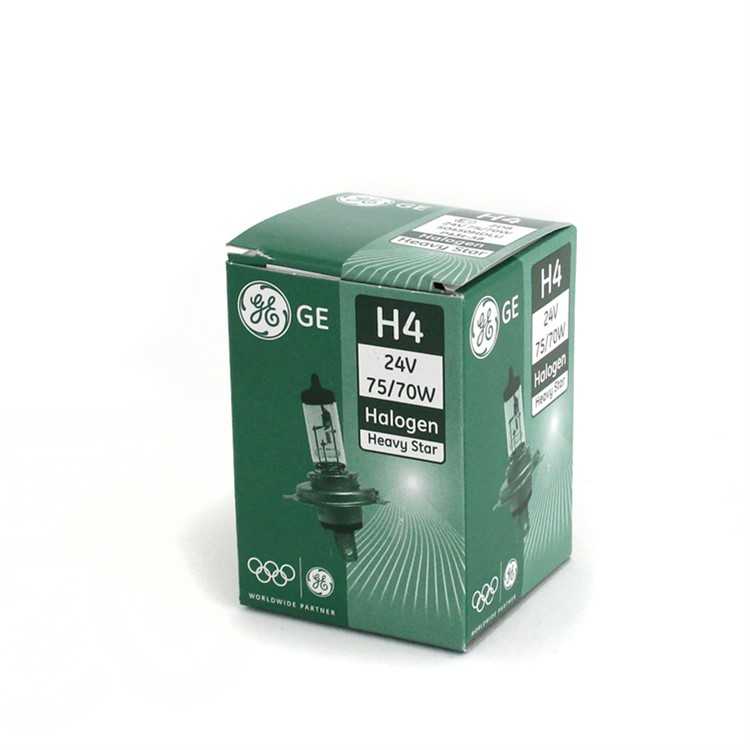 HALOGENOVÁ ŽÁROVKA GE HEAVY STAR H4-HS, H4 P43t 24V 75W