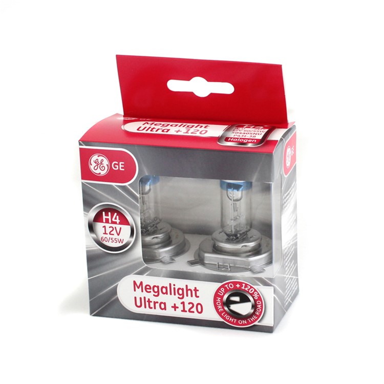 HALOGENOVÁ ŽÁROVKA GE MEGALIGHT ULTRA H4-MU120, H4 12V 60W 2 KS