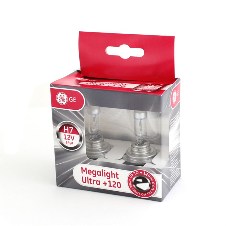 HALOGENOVÁ ŽÁROVKA GE MEGALIGHT ULTRA H7-MU120, H7 12V 55W 2 KS