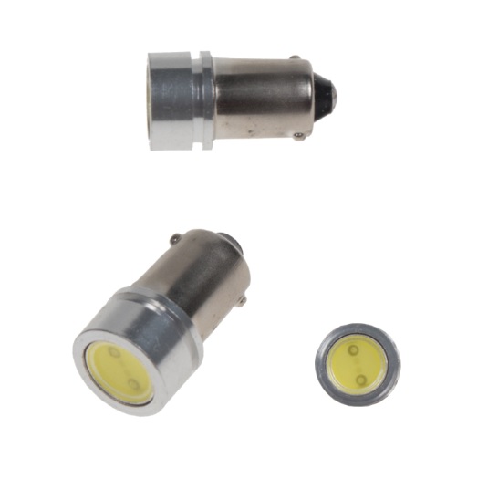 LED BA9s bílá, 12V, 1LED/1W superradio 2 KS