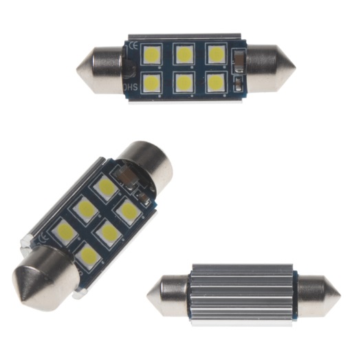 LED SUFIT (39mm) bílá, 12V, 6LED/3030SMD 2 KS