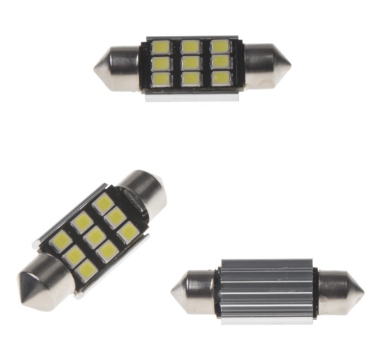LED sufit (36mm) bílá, 12V, 9LED/2835SMD S CHLADIČEM 2 KS