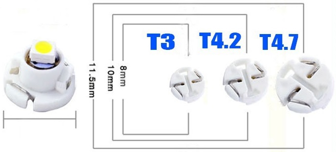 LED ŽÁROVKA S PATICÍ T3 BÍLÁ 2 KS