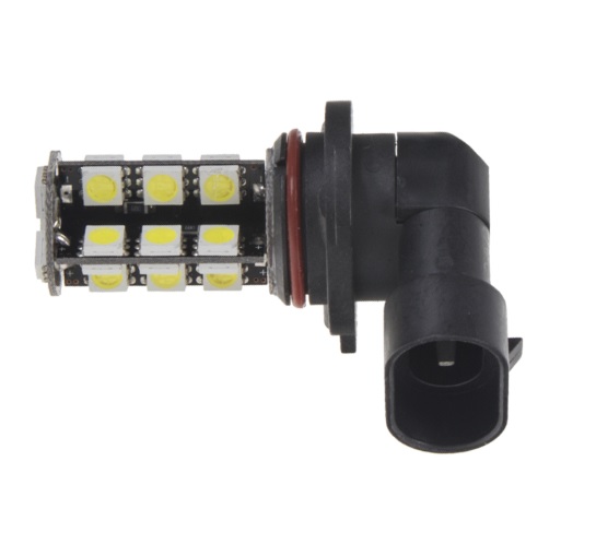 LED ŽÁROVKA S PATICÍ HB4 (9006) BÍLÁ 2 KS