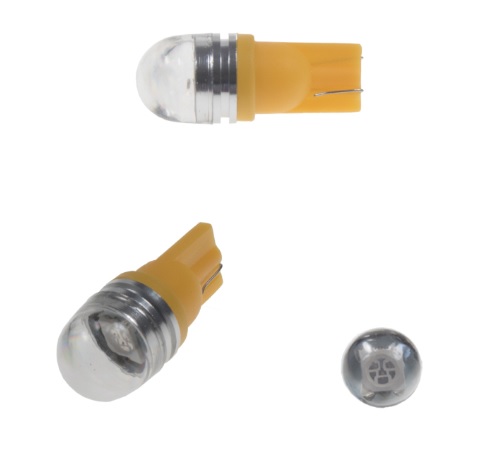 LED ŽÁROVKA S PATICÍ T10 ORANŽOVÁ 2 KS