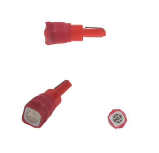 LED ŽÁROVKA S PATICÍ T5 ČERVENÁ 2 KS