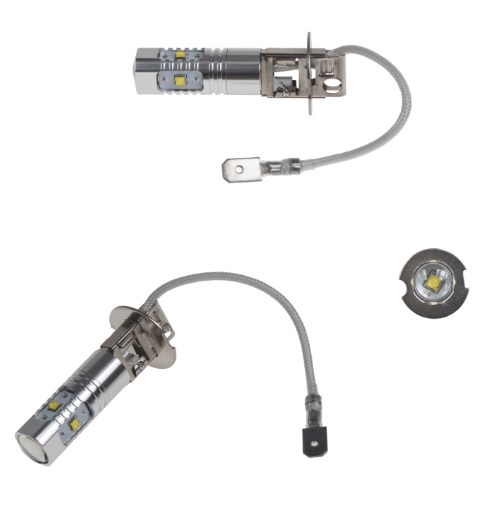 CREE LED AUTOŽÁROVKA H3 bílá, 12-24V, 25W (5x5W) 2 KS