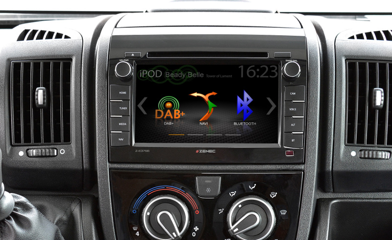 ZENEC Z-E3756 –NAVIGACE PRO FIAT, Citroën a Peugeot