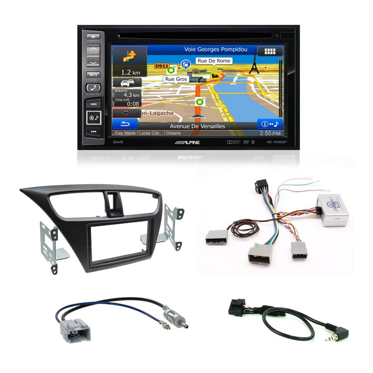ALPINE RÁDIO S NAVIGACÍ, HONDA CIVIC IX (12-)