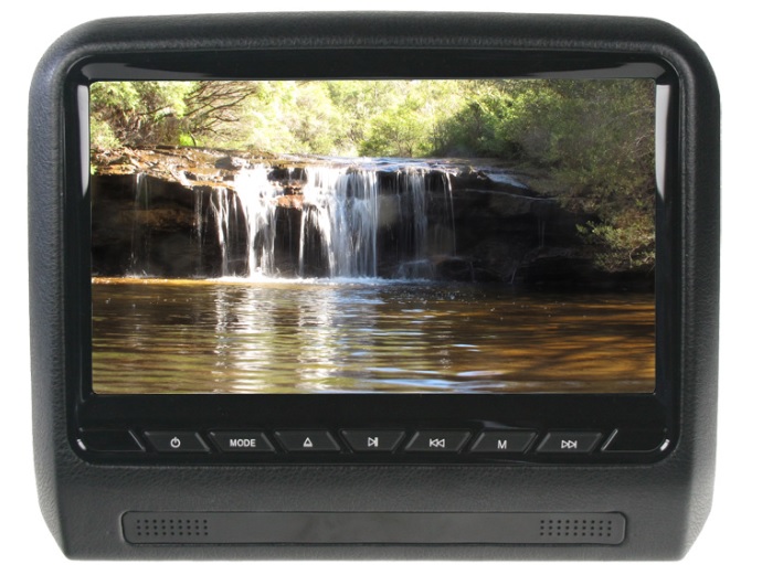 DVD/SD/USB/HDMI MONITOR 9" S DRŽÁKEM NA OPĚRKU ČERNÝ