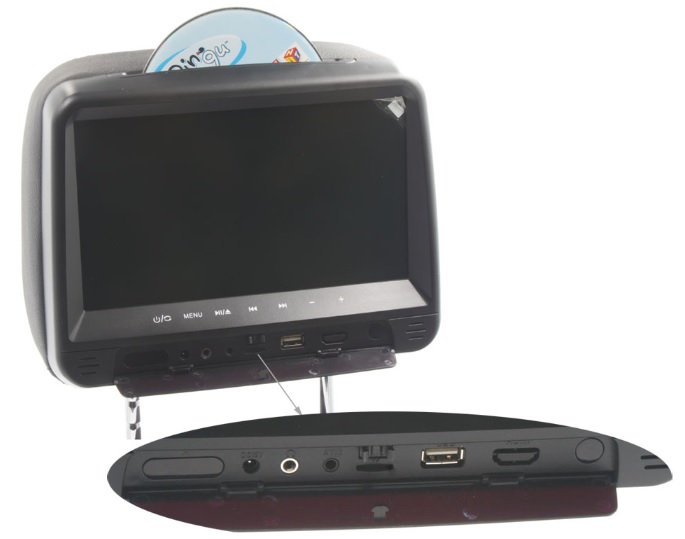 DVD/SD/USB MONITOR 9" V ČERNÉ OPĚRCE