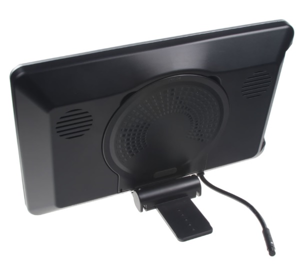 DVD/SD/USB/HDMI MONITOR 10,1" S DRŽÁKEM NA OPĚRKU, DOTYKOVÁ OBRAZOVKA, ČESKÉ MENU, STŘÍBRNÝ
