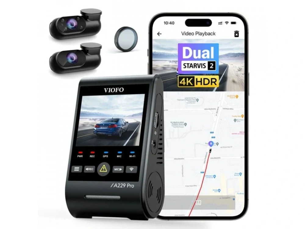 VIOFO A229 Pro 3CH - Kamera do auta